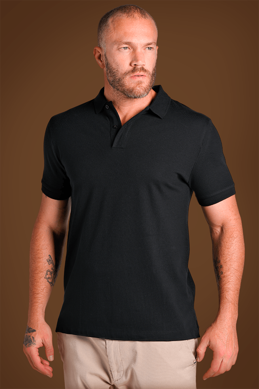 Camiseta Polo Preta - Be_cava